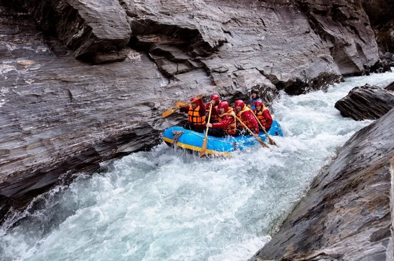 Rafting en eau vive sur la rivière Shotover